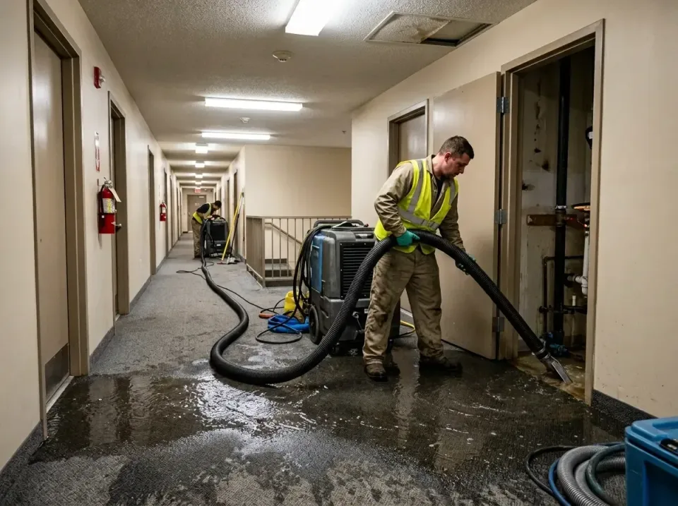multi-unit-apartment-hallway-f-005 — frequently asked questions, Emergency Burst Pipe Water Extraction & Removal in Ellenvil…